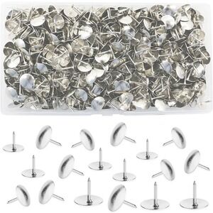 Silver Thumb Tacks Push Pins Map Tacks Bulletin Board Pins Office Supplies